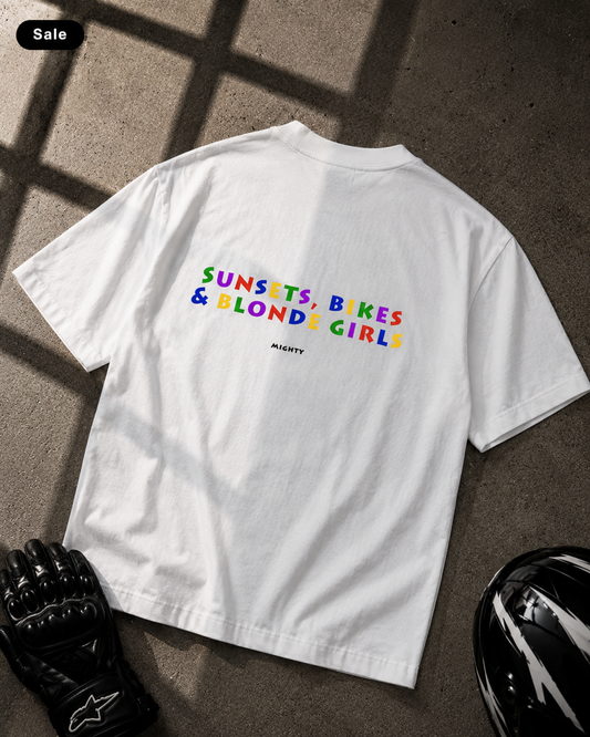Sunsets, bikes... - Oversized Shirt