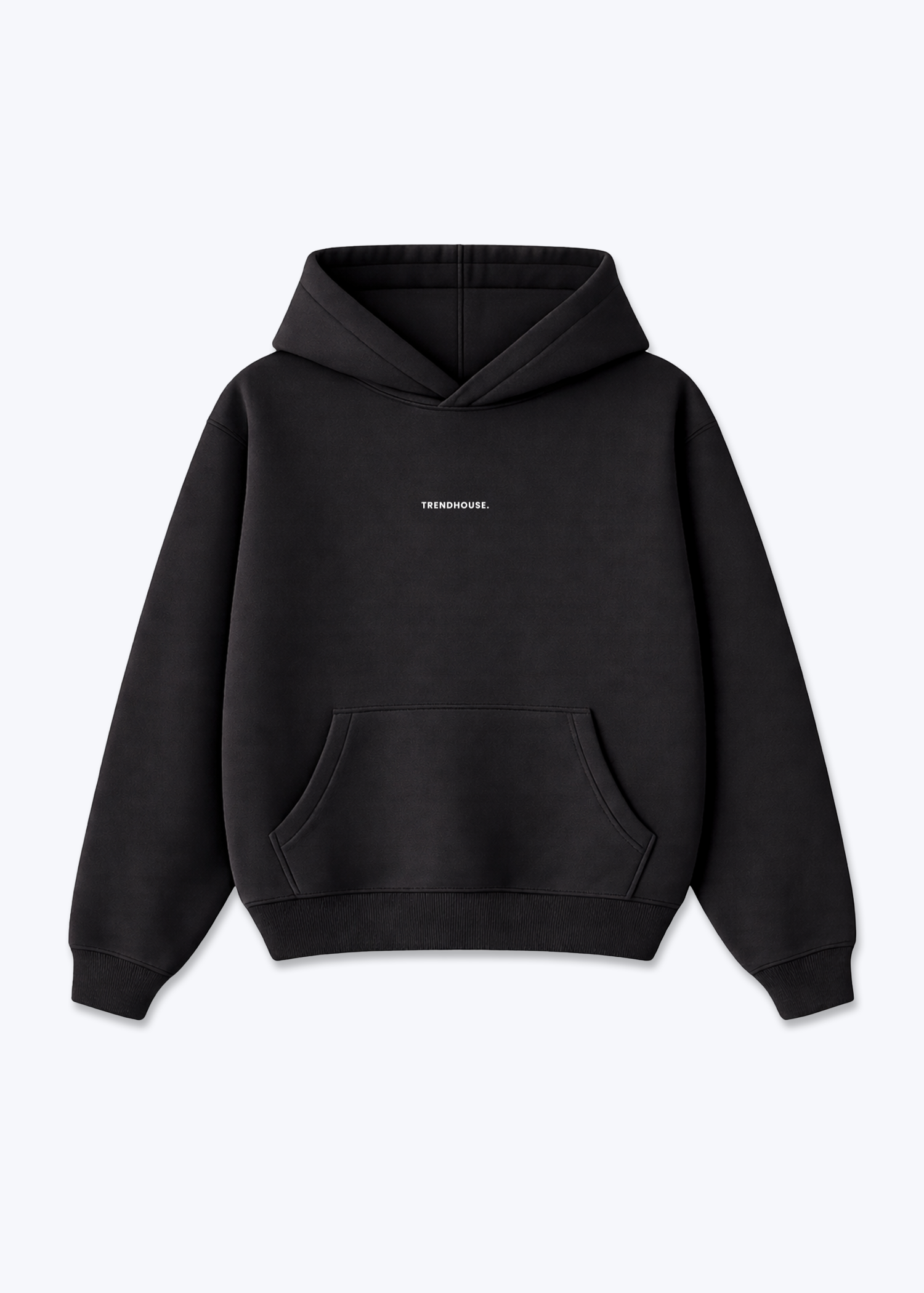 Oversized Hoodie - Black Front (Designed)