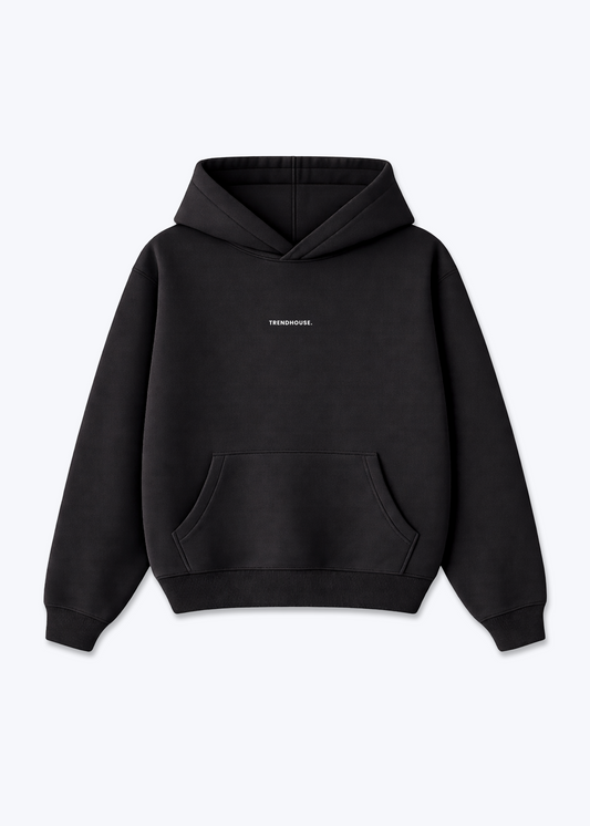Oversized Hoodie - Black Front (Designed)