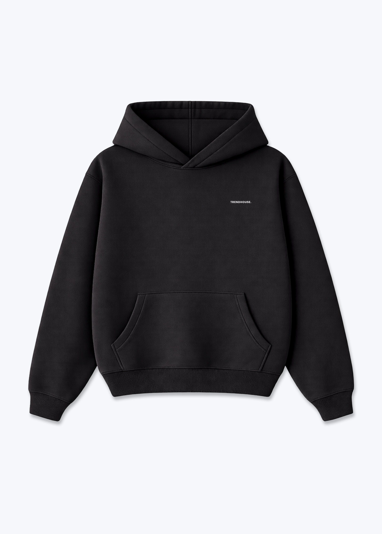 Trendhouse - Oversized Hoodie - Black Front (Designed)