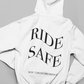 Ride Safe - Premium Oversized Hoodie weiß